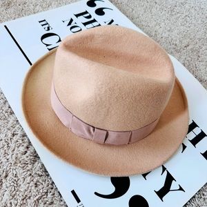 Tan Aldo Wool Fedora Hat Size L